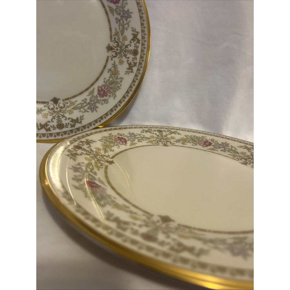 Vintage Lenox China Castle Garden Dinner Plate Lot Of 3 Plates - Picture 4 of 12
